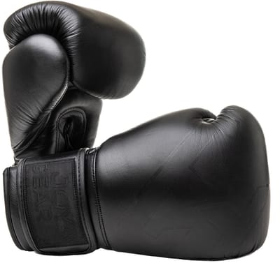 Joya Strike Bokshandschoenen - Leer - Volledig zwart (Beschikbaar in verschillende maten)