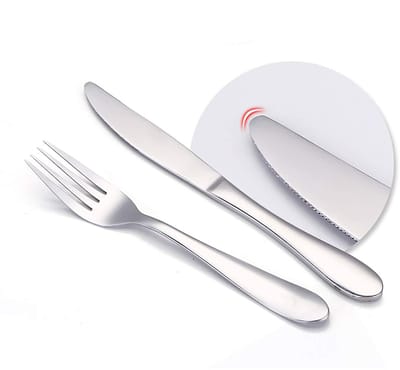 Dailygoods- Kindermessen 4 stuks - Roestvrij Staal - Eetmessen - Steakmessen - Voor Kinderen 3 Jaar en Oudere - BPA Gratis - Bestekset
