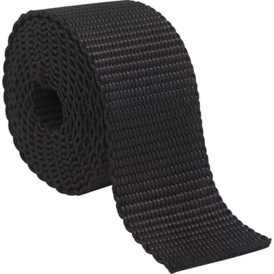Webbing metergoed, zwart