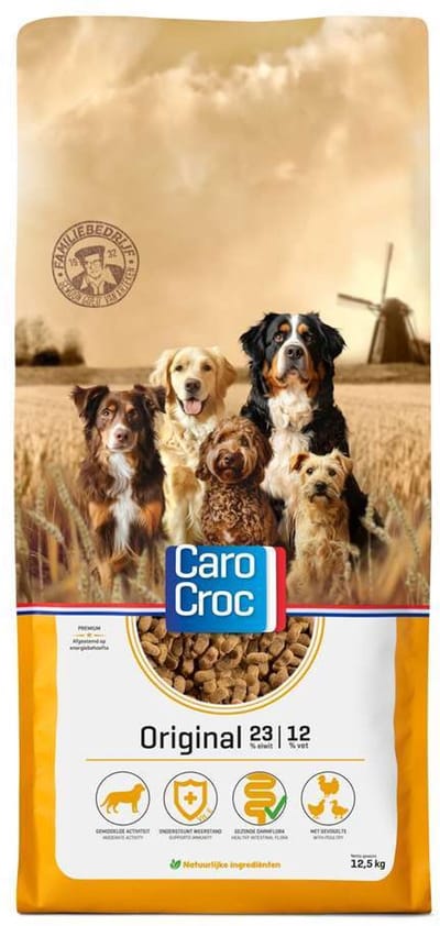 CaroCroc Original 12,5 kg met Luna's Choice Big Stick 5 st. Zalm