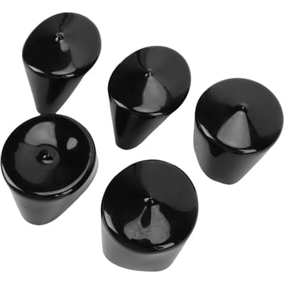 5 STUKS Ronde Einden   63mm 2.5 Inch Synthetisch Rubber     Schroefdraadbeschermhoezen voor PVC Ronde Buis