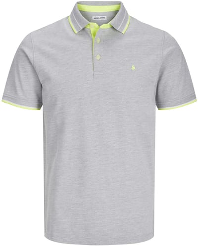 Jack & Jones poloshirt korte mouw grijs