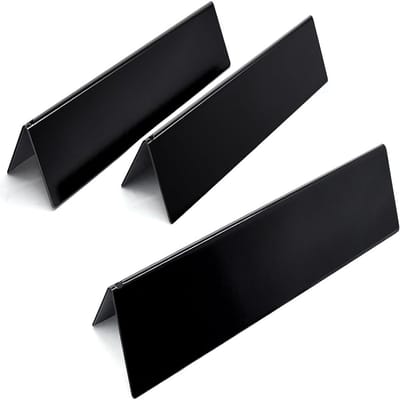 3-Pack Grill Heat Plates voor Weber Spirit 200 Serie - Zwart