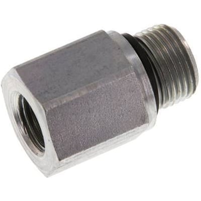 G 3/8'' x G 1/4'' M/F Verzinkt Stalen Neusstuk 630 Bar - Hydrauliek [2 Stuks]