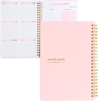 ByShane - A5 weekplanner 2025 52 weken met roze design - voor studenten en professionals