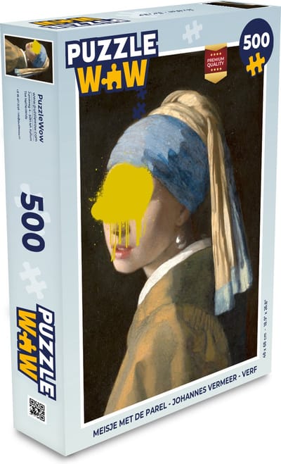 Puzzel Meisje met de parel - Johannes Vermeer - Verf - Legpuzzel - Puzzel 500 stukjes