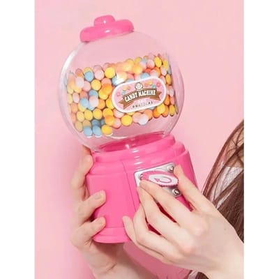 Snoepautomaat Kauwgomballen Dispenser Spaarvarken Muntensorteerder Geldkist Roze Snoepdispenser Kinderverjaardagsfeest Decoratie Cadeau