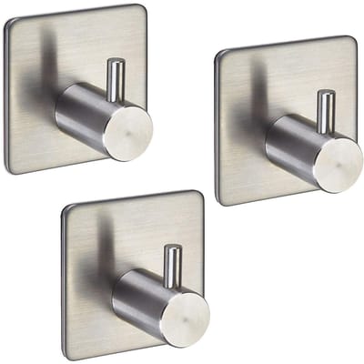 3 stuks SOTECH wandhaken Pandora 45 x 45 x 30 mm RVS zelfklevend voor keuken en badkamer