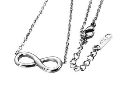 Amanto Ketting Diete - 316L Staal - Infinity - 8x22mm - 45cm