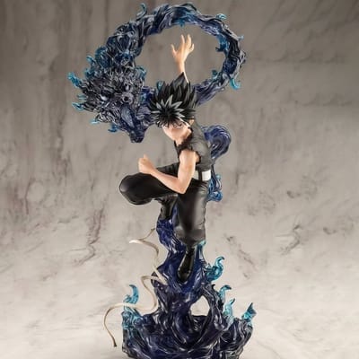 Op voorraad 24cm Yuyuhakusho Figuren Hiei Anime Figuren PVC Standbeeld Collectie Model Kamer Decoratie Verjaardagsspeelgoed Leuke Cadeaus black