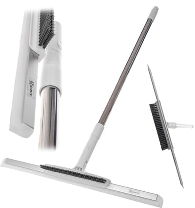 KADAX waterwisser voor ramen, cabines, vloeren, spiegels, 2-in-1 telescopische borstel