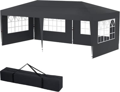 Groot Vouwpaviljoen voor Tuinfeesten 3x6m - Waterdicht Partytent met Zijwanden