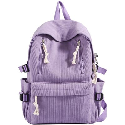 Grote capaciteit rugzak student schooltas nieuwe stijl fluwelen rugzak effen kleur eenvoudige veelzijdige mode multifunctionele tas rugzak