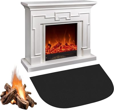 Vuurvaste mat voor tuin en BBQ - Hittebestendige onderlegger met antislip - Bescherm je terras en tafel - Geschikt voor alle soorten warmtebronnen