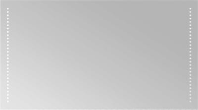 vidaXL - LED - Badkamerspiegel - Doorzichtig - 90 - x - 50 - cm - gehard - glas