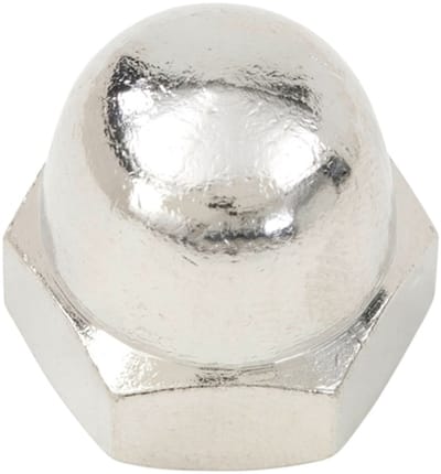 Wurth - DIN 1587 vernikkeld messing - Zeskantdopmoer, hoog model DIN 1587 messing, vernikkeld (E2J) - x 100 st