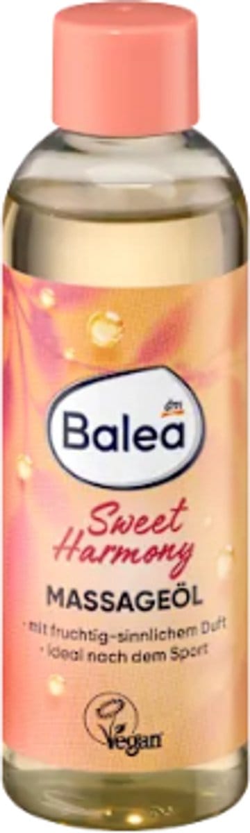 Balea Massageolie Sweet Harmony | 1x 100 ml - Sensuele Fruitige geur - Met amandel- en druivenpitolie | Limited Edition 2026