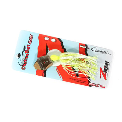 Zman Chatterbait Elite 3/8 oz Zinkende Kunstaaskaart Wit (1461)