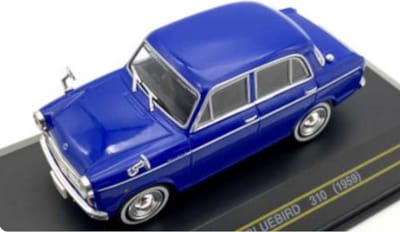 Datsun Bluebird 310 1959 Blauw - Model 1/43 - First:43
