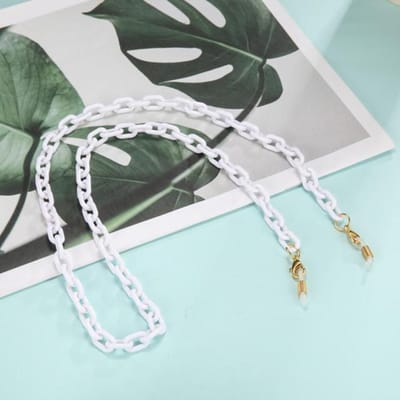 Luipaard Acryl Ketting voor Masker Lanyard Brillenketting Zonnebrilbandjes Maskerketting Vrouwen Mannen Nekhouder Koord Riem gray