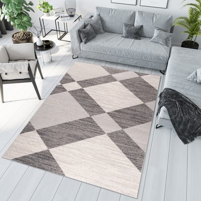 Tapiso Sari Vloerkleed Tapijt Woonkamer Donkergrijs Maat- 180x260