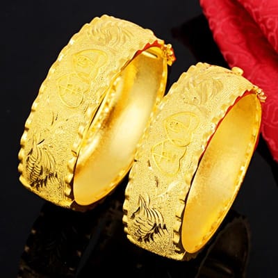 Centennial Haohe Draak en Feniks Armband Bruidsarmband Simulatie Goud Draak en Feniks Armband multi