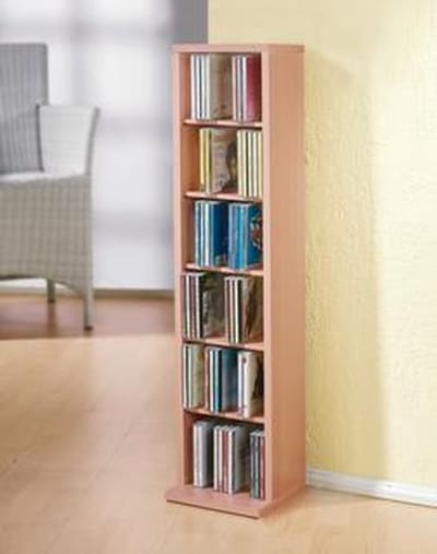 Houten CD DVD-standaard Opbergvak Bevindende plank Boekenplank Decoratieve plank Elementa