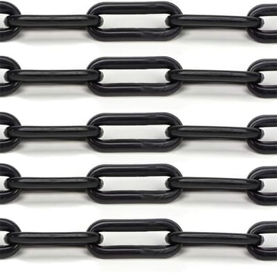 Zwarte Afsluitketting 5mm - Stalen Ketting van 2 Meter