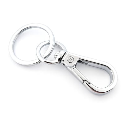 Sleutelhanger - broekriem clip - Swivel Clasps - Karabijnhaak - met ring - 7 cm