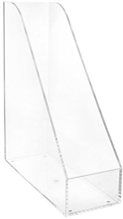 Elegant bureau-organizer van acryl voor papier en tijdschriften tot DIN A4