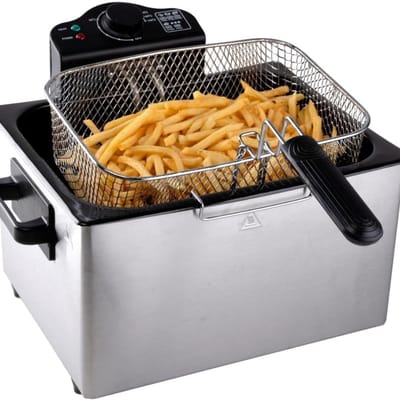 VLSelect® Frituurpan - Friteuse - Frituurketel - Voor Alle Warmtebronnen