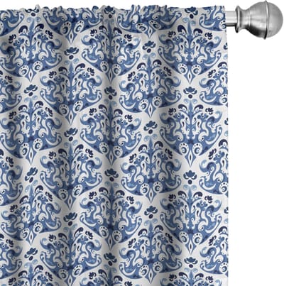 Indigo gordijnen – 2x75x175 cm – microvezel – halfdonker
