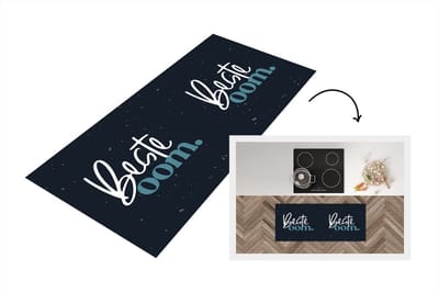 Keukenloper - Loper keuken - 'Beste oom' - Blauw - Quotes - Spreuken - 120x50 cm - Keukenloper vinyl