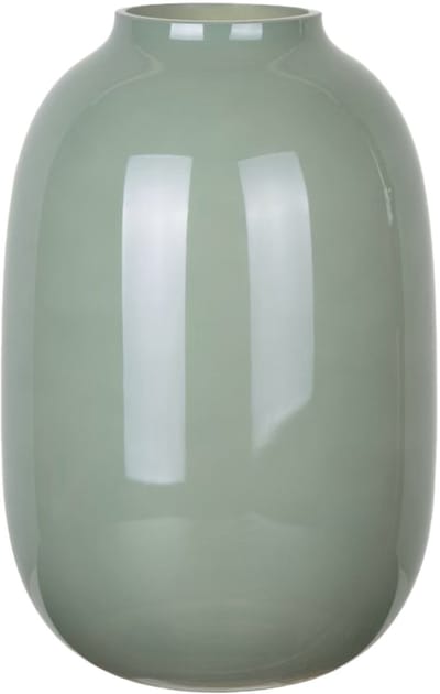 Mega Collections Bloemenvaas Oval Beauty - jade groen - glas - D17 x H25 cm