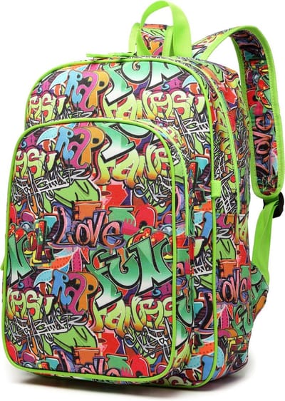 Miss Lulu Rugzak - Rugtas - Schooltas - Emoji - A4 formaat - Lichtgewicht (E6629G)