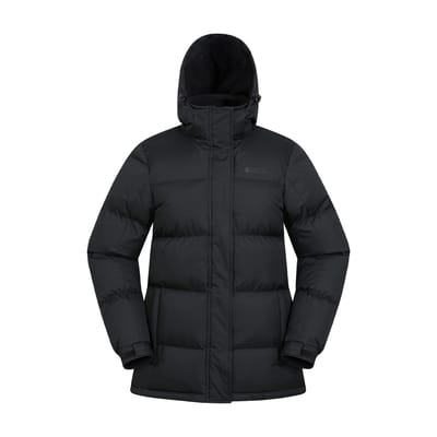 Mountain Warehouse Waterdichte gewatteerde jas voor dames (Zwart)