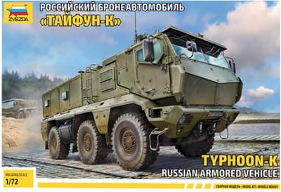 Zvezda Modelbouwpakket Militaire voertuigen - 5075 Russian Armored Vehicle - Typhoon-K Plastic - 1:72 - Modelbouw