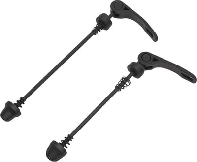 Snelle release set voor fietsen, 150 mm/180 mm, ultralicht aluminium, voor- en achterwiel, zwart, ideaal voor racefietsen en mountainbikes