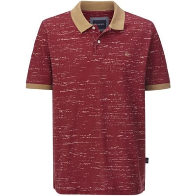Babista herren Poloshirt - 48/50 - donkerrood - Plus Size