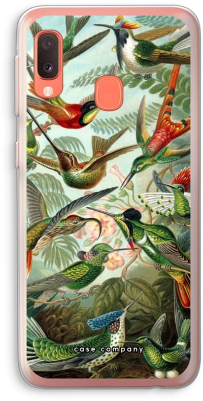 Case Company® - Hoesje geschikt voor Samsung Galaxy A20e hoesje - Haeckel Trochilidae - Soft Cover Telefoonhoesje - Bescherming aan alle Kanten en Schermrand