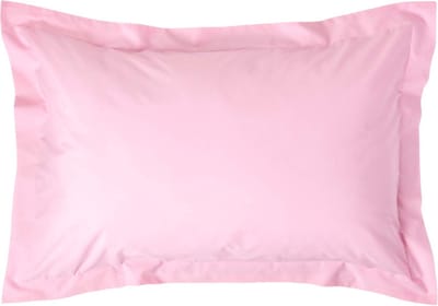 Homescapes Kussensloop 50x75 cm met Rand (Oxford) – Roze – 100% Egyptisch Perkal Katoen – 200 TC