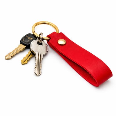 Sleutelhanger I Sleutelhouder I Sleutelhanger PU Leer I Universeel I Rood