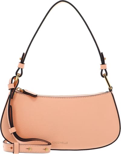 COCCINELLE Leren Schoudertas Avondtas Merveille Mini Bag Sunrise Abrikoos