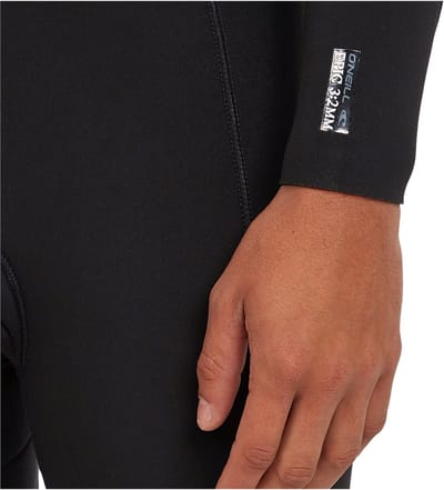 2026 O'Neill Heren Epic 3/2mm Borst Ritssluiting Wetsuit - Black