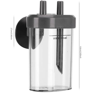 ABS Aquarium Portable Mini Petit Compteur de Bulles de Dioxyde de Carbone CO2 avec Ventouse Puissante Accessoire pour Aquariums black