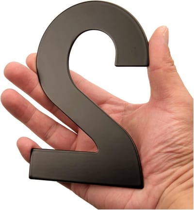 Huisnummer - Adresbord Deur - Huis Aanduiding - Zwart Gecoat - 20 cm - Zwart