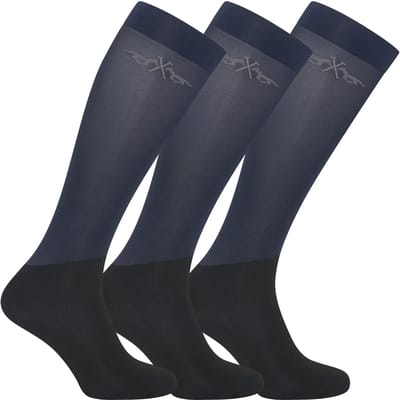 Hv Polo Paardrijsokken Hv Polo Hvpjamie 3-pack Donkerblauw