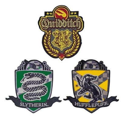 Harry Potter - Quidditch Hogwarts Deluxe Patches Set