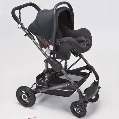Kinderwagen 3-in-1 - Baby draagbaar - Comfortabel reizen - Luxe opvouwbaar ontwerp - Niet gespecificeerd - Zwart