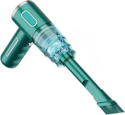 Handstofzuiger Auto - Draadloze Zuiger - Auto Interieur Reinigen - Dubbele Zuigkracht - 500 Gram - Groen